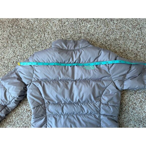 THE NORTH FACE Kids Down PUFFER COAT, SIZE 10-12, Gray & Teal - Picture 6 of 14